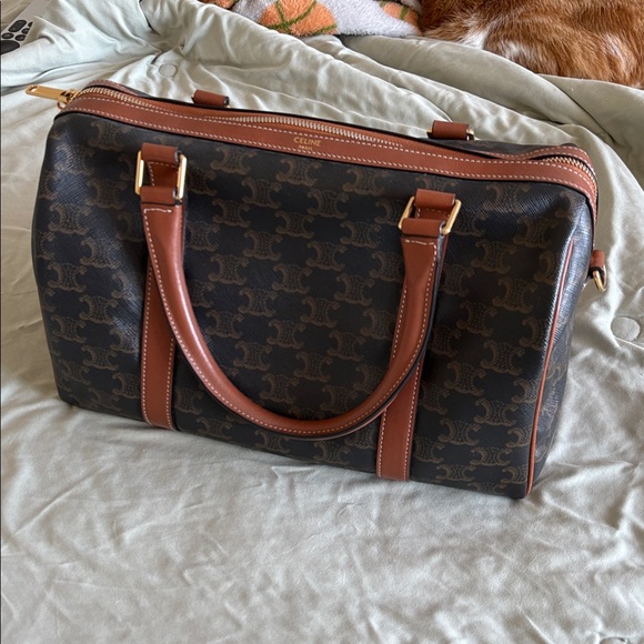 Celine 2019 Boston Bag in Triomphe Canvas - Picture 13 of 14